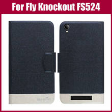 Hot Sale! Fly Knockout FS524 Case High Quality 5 Colors Fashion Flip Ultra-thin Leather Protective Cover Phone Bag 2024 - buy cheap