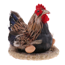 Веселая анимационная курица, курица, яйцо на гнезде, фигурка животного, модель детская игрушка-фигурка, домашний декор, 7 дюймов 2024 - купить недорого