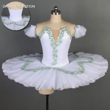 Clásico blanco Pre-profesional Tutu de Ballet de danza para niñas adultos bailarina trajes de baile rendimiento de Tutu vestido BL064 2024 - compra barato