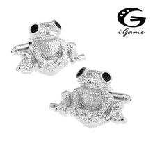 iGame Cute Cuff Links Silver Color Frog Design Novelty Toad Style Free Shipping 2024 - buy cheap