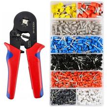 HSC8 6-4 Self Adjustable Terminal Crimping Pliers Wire Stripper Crimper Tool with 1200 Terminals Kit Automatic Cable Wire Cutter 2024 - buy cheap