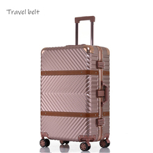 Travel Belt 100% aluminum frame 20/24/29 inch Rolling Luggage Spinner Fashion brand Suitcase Wheels Women men password Trolley 2024 - buy cheap