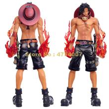 Figura de acción de One Piece, modelo de colección de Anime de One Piece Fire Fist Ace Portgas D Ace, 26cm, juguete 2024 - compra barato