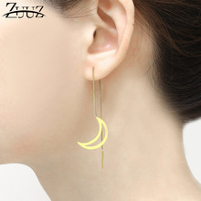 ZUUZ geometric drop earrings 2018 long fashion brincos for women accessories jewelry drop earing dangle pendants female korean 2024 - buy cheap