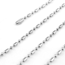 Bamboo Ball chain necklace 2.4mm width beads chains Diy jewelry necklace stainless steel high quality 10pcs 2024 - buy cheap