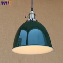 IWHD железный подвесной светильник стиль лофт винтажное промышленное освещение подвесные светильники кухня столовая спальня ретро лампа LED подвесные светильники 2024 - купить недорого