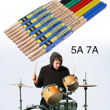 2 Pcs Drumstick 5a/7a Drum Sticks Anti-skid Hard Professional Wooden Drum Sticks Musical Instrument Music Band Accessories 2024 - buy cheap