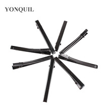 100PCS/LOT 60MM Black Single Metal Hair Clips Hairpin For women girl party fascinator hat hair accessories 2024 - buy cheap