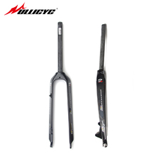 Newest 26"/ 27.5" inch Mountain bike full carbon front fork MTB bicycle disc brake carbon fork 26er/ 27.5er Free ship  QC533 2024 - buy cheap