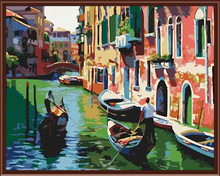 Venice Landscape Oil Painting DIY Canvas Painting By Numbers Home Decor For Living Room Wall Art Water City Boat G086 2024 - buy cheap