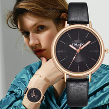 Yolako pulseira de couro de quartzo casual feminino nova pulseira relógio de pulso analógico relógio de luxo moda feminina senhoras relógios a40 2024 - compre barato
