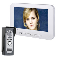 7-дюймовый TFT видеодомофон дверной звонок комплект 1-камера 1-монитор ночного видения с HD 700TVL камерой 2024 - купить недорого