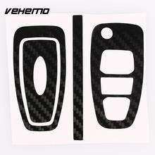 Vehemo Carbon Pattern Car Remote Control Sticker Car Interior Car Key Sticker Key Cover Auto Key Sticker PVC Stickers 2024 - buy cheap