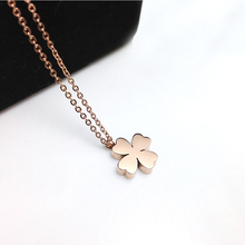 YUNRUO Fashion Brand Rose Gold Silver Color Woman Jewelry Flower Pendant Necklace 316L Stainless Steel Bijouterie High Polish 2024 - buy cheap