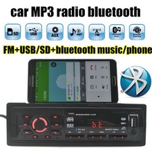 Best selling Car Audio Stereo Player Bluetooth music phone Auxin MP3 FM USB SD 1 Din size remote control Car Radio Audio 2024 - buy cheap