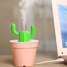 USB Air Humidifier Mist Maker Ultrasonic Electric Aroma Essential with Light Aroma 200 ml Creativity Cactus Humidifier For Home 2024 - buy cheap