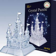 Three-dimensional crystal dream puzzle 3D   plastic educational toys DIY castle puzzle 2024 - buy cheap