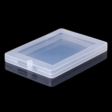 Caja de almacenamiento clara transparente de plástico Rectangular, organizador de contenedores de colección, 9,4x7x0,7 CM 2024 - compra barato