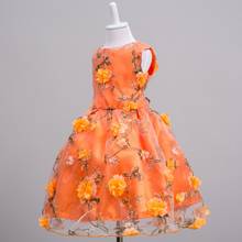 Kids Girls Dress 2018 New Fashion Design Children Clothing Party Print Sleeveless Flowers Child Clothes Summer Formal Dresses 2024 - buy cheap