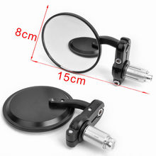 Universal Motorcycle Mirrors 3 Inch Round Bar End Side Mirror For Honda Scooter Suzuki Yamaha For Kawasaki Victory For Harley 2024 - buy cheap