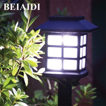 BEIAIDI 4pcs/Lot Solar Lantern Lawn Lamps Outdoor Garden Solar Spotlight Driveway Pathway Landscape Retro Outside Stake Light 2024 - buy cheap