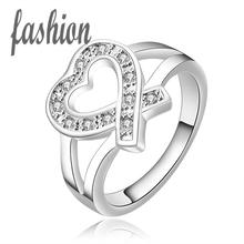Free Shipping!!Wholesale silver plated Ring,Fashion Jewelry New Design Finger Ring For Lady SMTR500 2024 - buy cheap