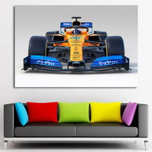 Imagen de arte de pared Mclaren F1, carteles e impresiones de vehículos de carreras, Pintura Artística en lienzo con marco para decoración de habitación 2024 - compra barato