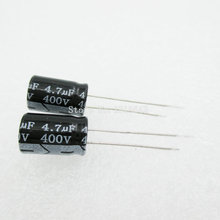 20PCS/LOT Aluminum electrolytic capacitor 4.7uF 400V 8*12 Electrolytic Capacitor 400v 4.7uf 2024 - buy cheap