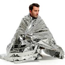 130x210 см портативное водонепроницаемое аварийное одеяло ветрозащитное спасательное термальное майларовое одеяло для выживания на открытом воздухе спасательное оборудование 2024 - купить недорого