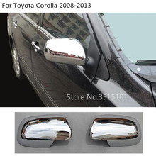 Car ABS chrome Rear view Rearview Side glass Mirror Cover trim frame 2pcs For Toyota Corolla Altis 2008 2009 2010 2011 2012 2013 2024 - buy cheap