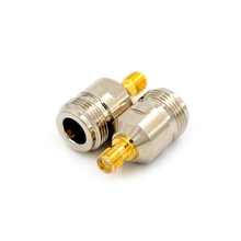 Conector hembra N de latón a conector hembra SMA, adaptador de Cable Coaxial RF recto, conector SMA a N F/F, 1 ud. 2024 - compra barato