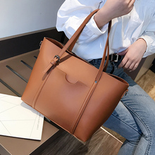 Large Solid Color Women Handbags Leather Women Shoulder Bags Designer Women Messenger Bags Ladies Casual Tote Bags Sac A Main 2024 - buy cheap