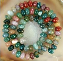 5x8mm Multicolor India cuentas de ábaco sueltas de ónix raro hecho a mano joyería de moda de diseño de piedra Natural regalo para las mujeres de las muchachas 2024 - compra barato