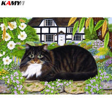 5D DIY Diamond Embroidered Black Cat Diamond Painting Cross Stitch Mosaic Full Square / Round Diamond Decoration Home XY1 2024 - buy cheap