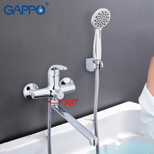 GAPPO bathtub Faucets bathroom bathtub mixer bath mixer water taps brass chrome bath faucets wall mounted bathtub spout 2024 - buy cheap