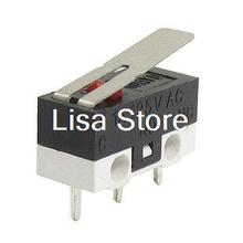 3 Pin Long Hinge Lever Momentary SPDT Mini Micro Switch AC 125V 1A 2024 - buy cheap