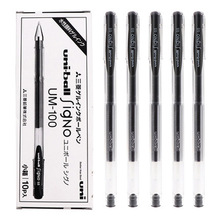 Bolígrafo de Gel japonés UNI UM100, bolígrafo negro de 0,5mm, varios paquetes, prueba de escritura para estudiantes, papelería 2024 - compra barato