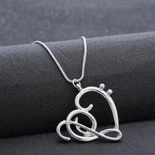 Fashion Women Simple Musical Note Heart Pendant Box Chain Necklace Jewelry Gift 2024 - buy cheap