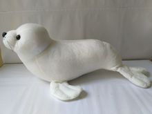 Juguete grande nuevo de León Marino, muñeco de peluche de alta calidad, blanco, regalo de cumpleaños, 60cm 2024 - compra barato