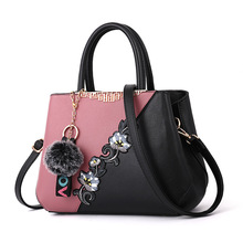Embroidery Handbags Ladies Embroidered Shoulder Bag Female Stitching color Hand Bags for Women 2020 Flowers Crossbody Bags bolsa 2024 - buy cheap