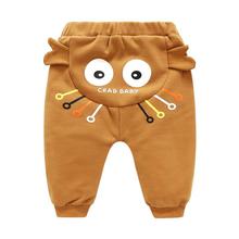 Зимние брюки для маленьких мальчиков и девочек, теплые штаны с рисунком с высокой талией, штаны для малышей 3, 6, 9, 12, 18 месяцев 2024 - купить недорого