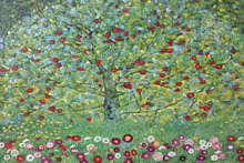 100% Hand Painted Tree Oil Painting - The Apple Tree by Gustav Klimt Painting Reproductions on Canvas for Wall Decoration 2024 - buy cheap