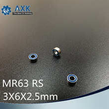 MR63-2RS Bearing ABEC-3 10PCS 3x6x2.5 mm Miniature MR63RS Ball Bearings Blue Sealed L-630DD c 2024 - buy cheap