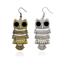 Ladies Bohemian Retro Owl Earrings Pendants Earrings Alloy Hook High Quality Earring Wholesale 2024 - buy cheap