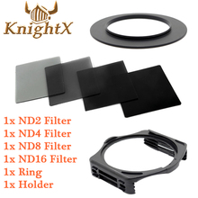 Набор фильтров KnightX ND для держателя Cokin P, адаптер для Canon Sony Nikon D7100 D5300 D5200 D3300 D3200 D5500 DSLR 52 58 мм 67 77 мм 2024 - купить недорого