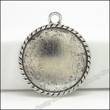 30 Uds. De dijes Vintage, colgante de Base de plata tibetana, aleación de Zinc, compatible con pulsera, collar, DIY, encuentra de joyería de Metal 2024 - compra barato