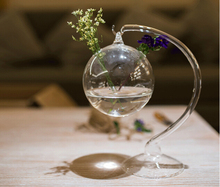 1 шт. стеклянная ваза Минималистичная Современная креативная гидропонная ваза подвесная бутылка для растений стеклянная ваза со мхом украшения OJ 2033 2024 - купить недорого
