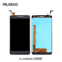 LCD Display For LENOVO A5000 Touch Screen Digitizer Assembly Replacement Parts Black No Frame 100% Tested 2024 - buy cheap
