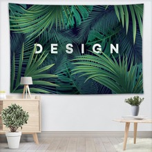 Palm Laf Wall Tapestry Home Decorations 3D Printing Soft Fabric Wall Hanging Forest Tapestries Home Birthday Party Decoration 2024 - buy cheap