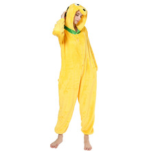 Dropship Adult High Quality Yellow Dog Kigurumi Onesies Sleepwear Animal Anime Cartoon Pajamas Cosplay Costumes 2024 - buy cheap